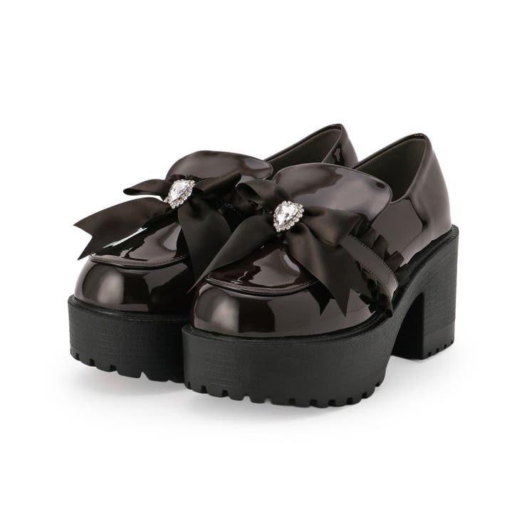 リボン付厚底ローファーパンプス | ESPERANZA | 詳細画像11 