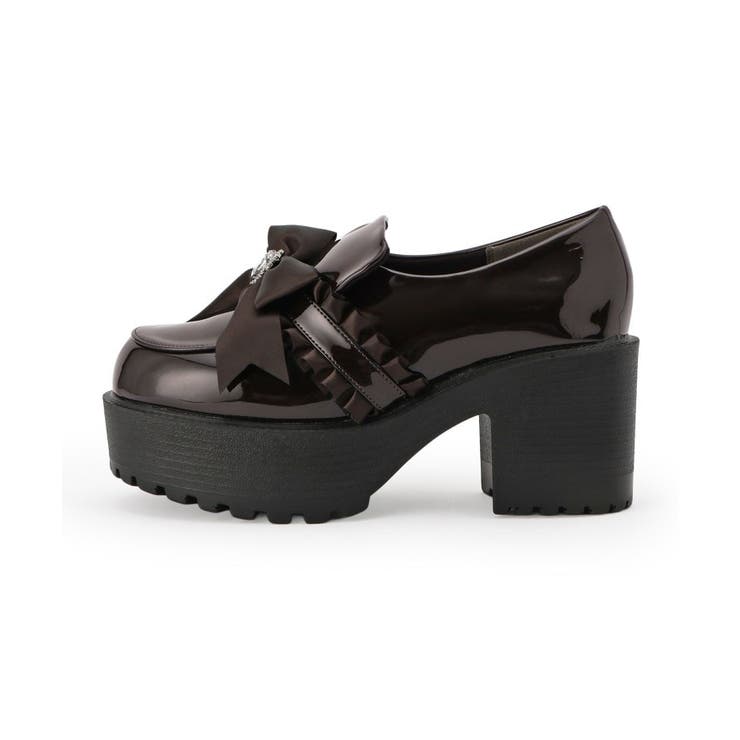 リボン付厚底ローファーパンプス | ESPERANZA | 詳細画像14 