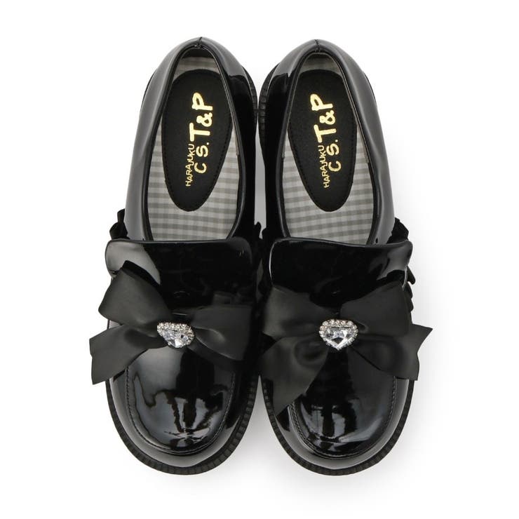 リボン付厚底ローファーパンプス | ESPERANZA | 詳細画像17 