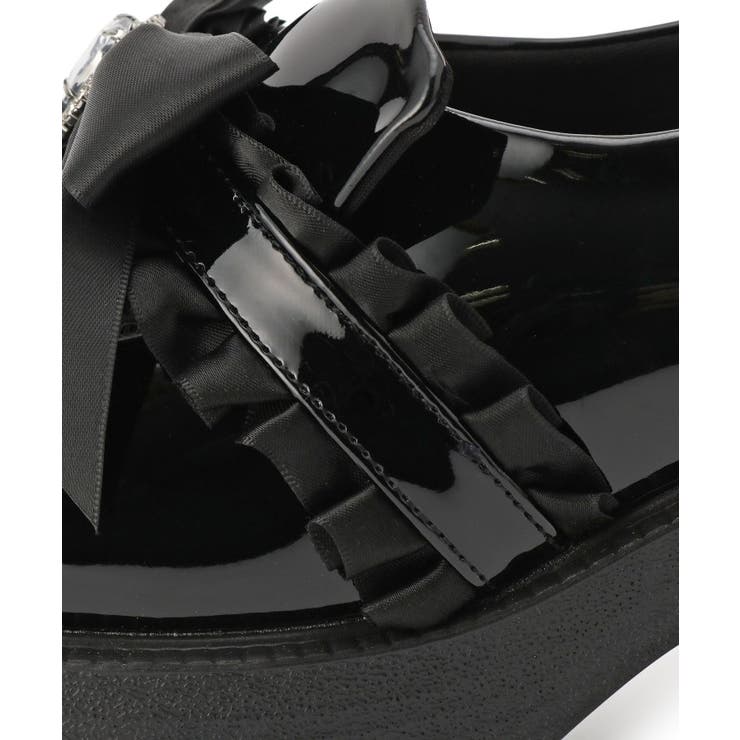 リボン付厚底ローファーパンプス | ESPERANZA | 詳細画像21 