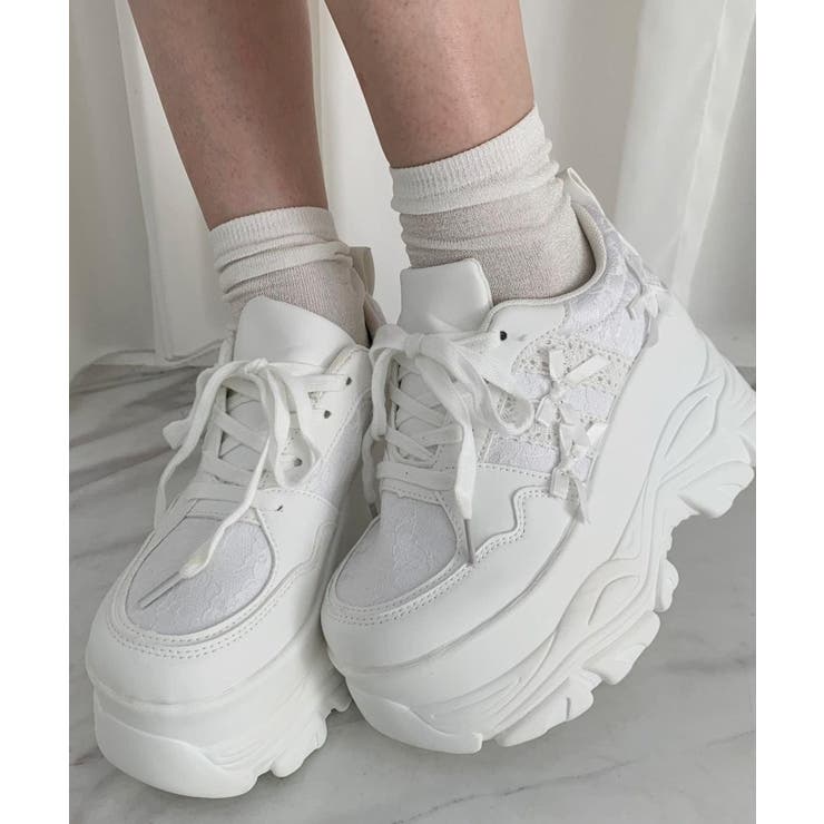 厚底リボンスニーカー | ESPERANZA | 詳細画像1 