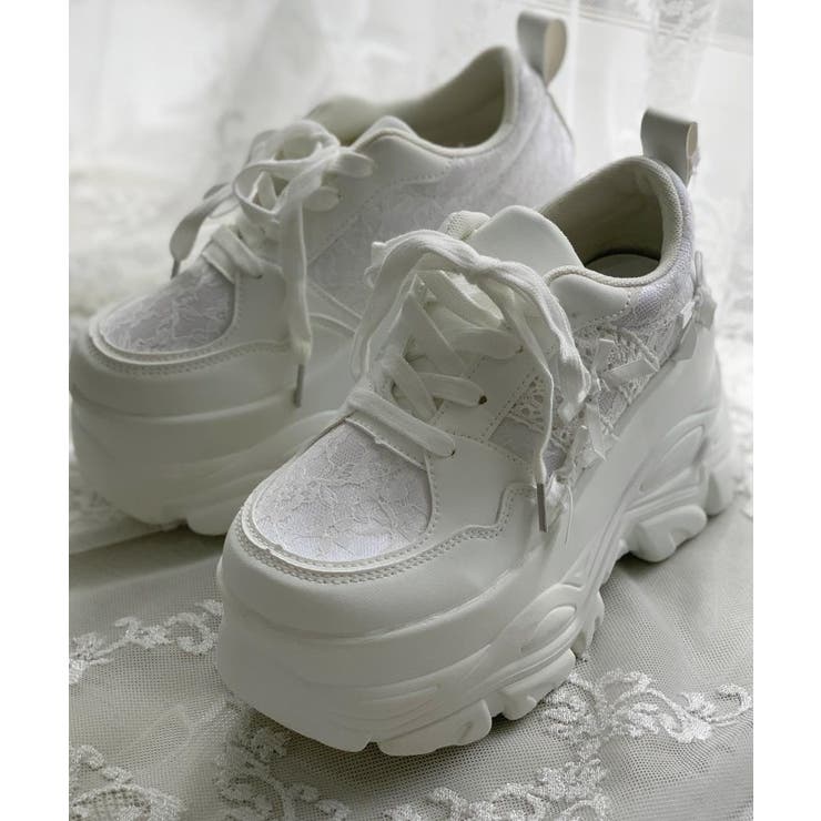 厚底リボンスニーカー | ESPERANZA | 詳細画像4 