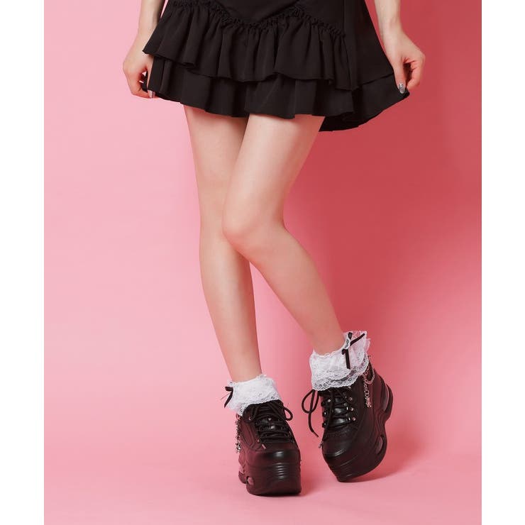 十字架チェーン付き厚底スニーカー | ESPERANZA | 詳細画像4 