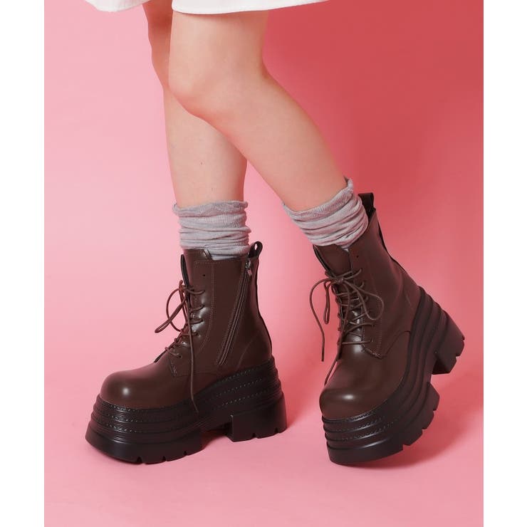 ブラウン(043) | 厚底レースアップ | ESPERANZA