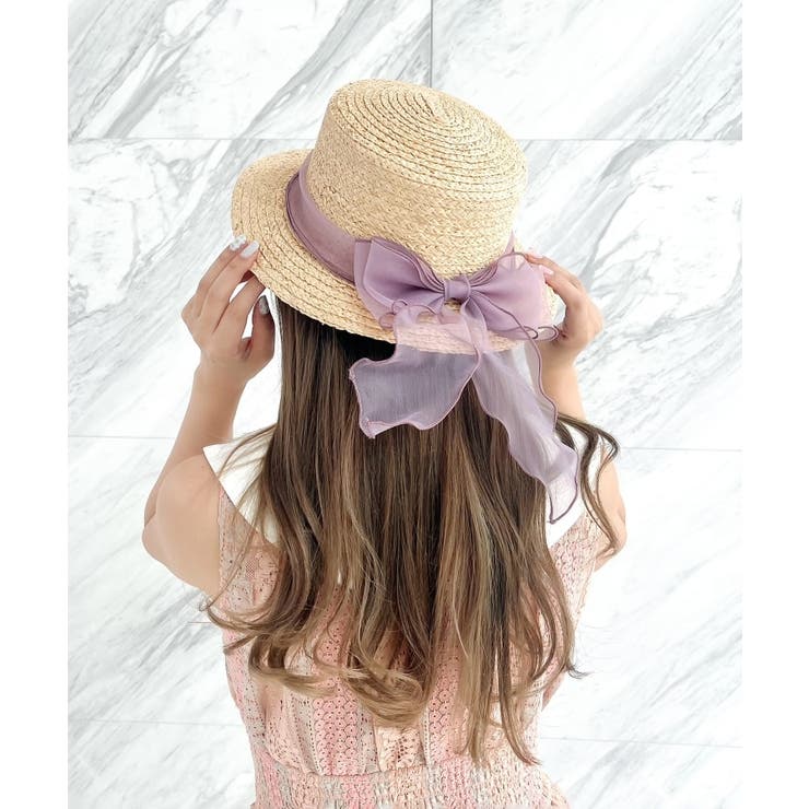 オーガンジーリボンカンカン帽子 | ESPERANZA | 詳細画像13 