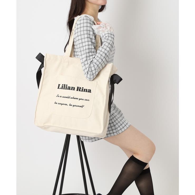【新生活・新学期】推し活にもぴったり！リリアンリーナサイドリボントートバッグ | ESPERANZA | 詳細画像12 