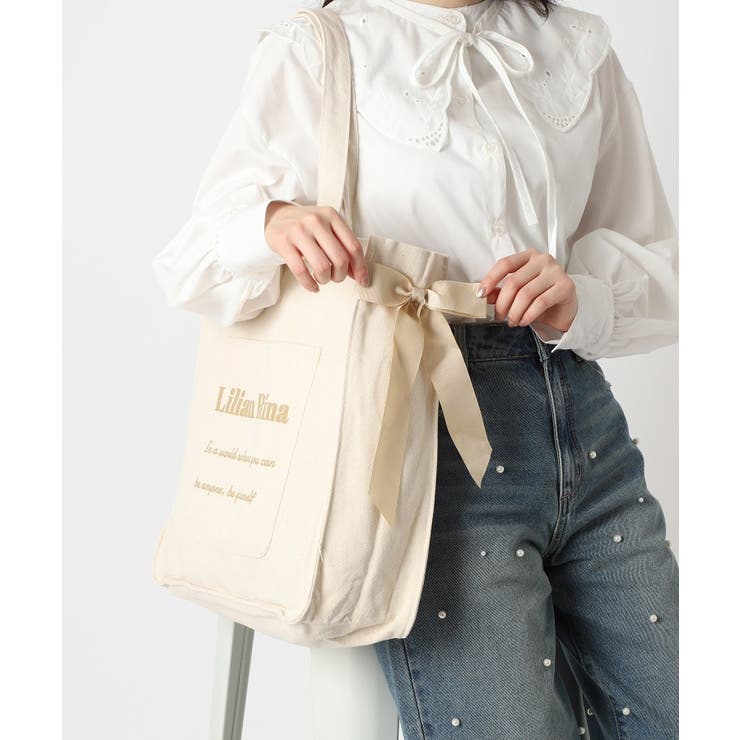 【新生活・新学期】推し活にもぴったり！リリアンリーナサイドリボントートバッグ | ESPERANZA | 詳細画像15 