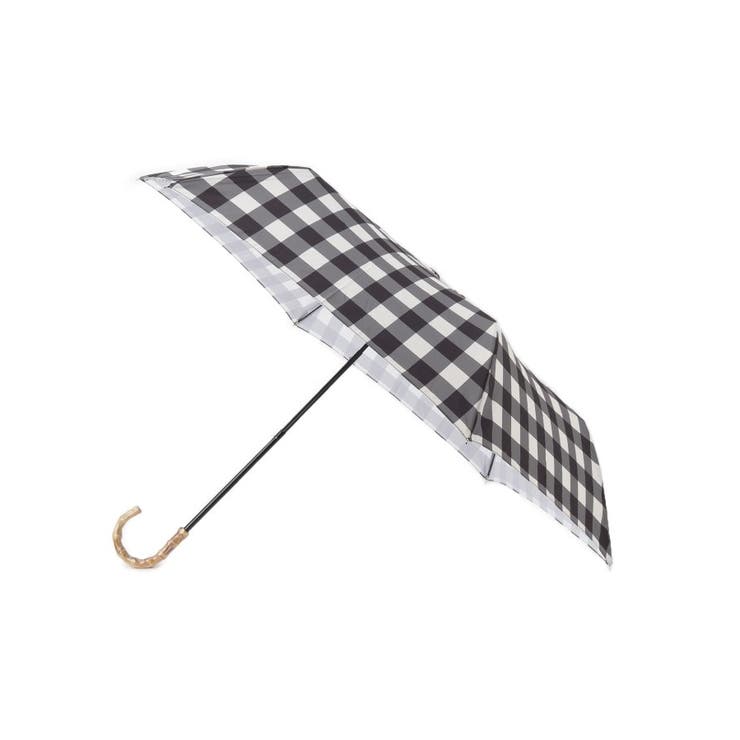 ブラック(019) | ギンガムチェックトートバッグ折りたたみ傘 雨傘 | ESPERANZA