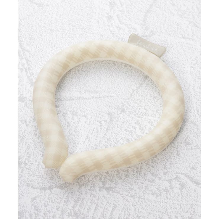 チェックベージュ(052) | ＼10色から選べる／ひんやりネックリング | ESPERANZA