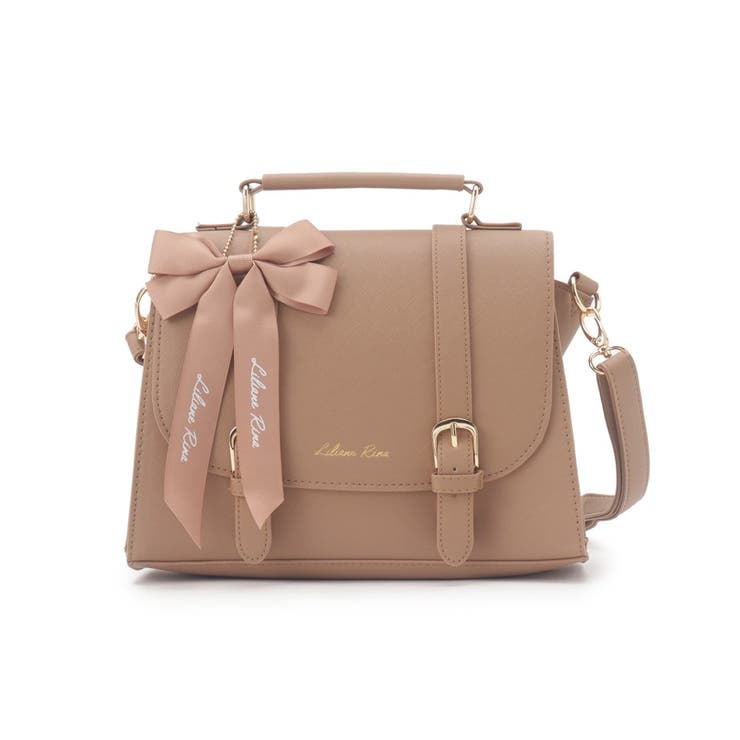 モカブラウン(042) | リボンチャーム付き3WAYサッチェル | ESPERANZA