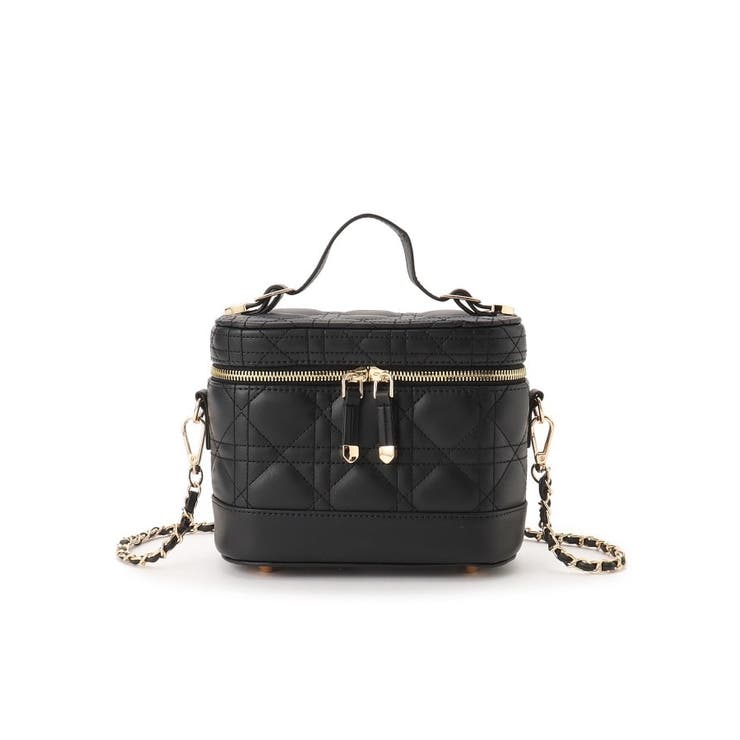 ブラック(019) | キルティングバニティ3WAYショルダー | ESPERANZA