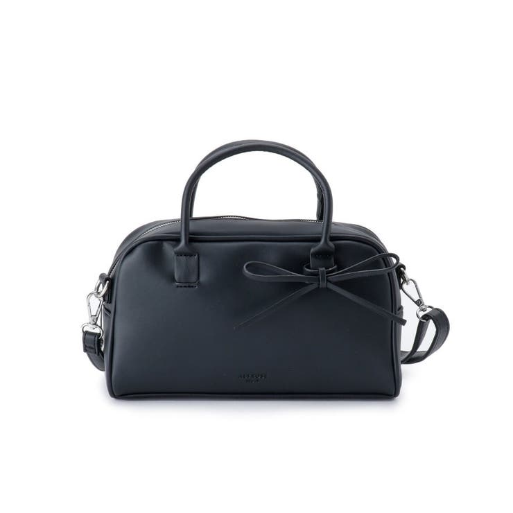 ブラック(019) | 2WAY リボン ボストンバッグ | ESPERANZA