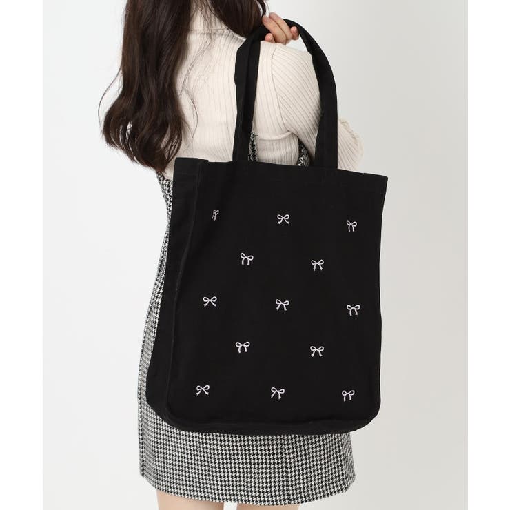 【新生活・新学期】リボン刺繍キャンバストートバッグ | ESPERANZA | 詳細画像5 