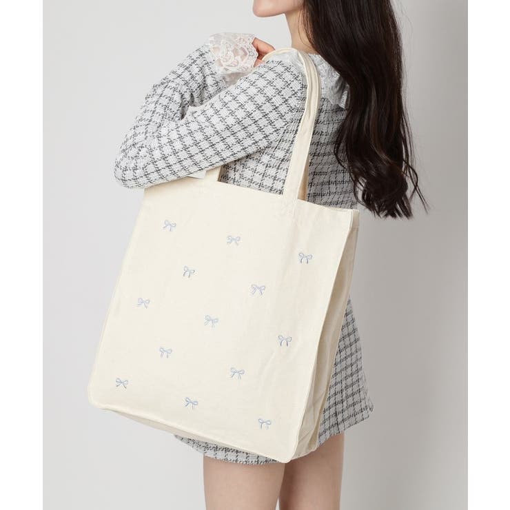 【新生活・新学期】リボン刺繍キャンバストートバッグ | ESPERANZA | 詳細画像9 