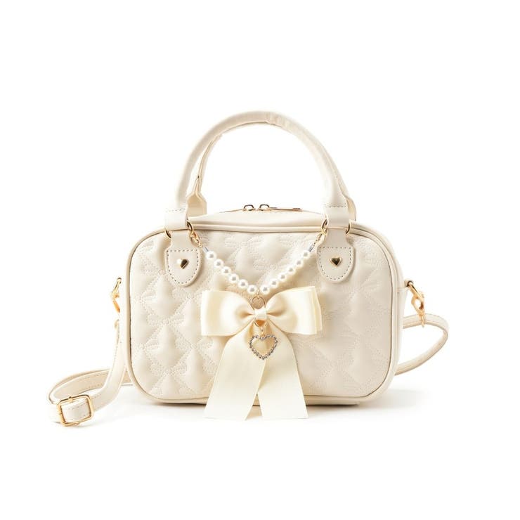 アイボリー(004) | チャーム付き2WAYボストン | ESPERANZA