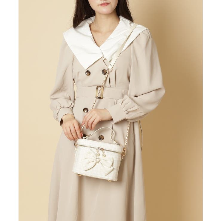 リボン付きバニティショルダーバッグ | ESPERANZA | 詳細画像18 