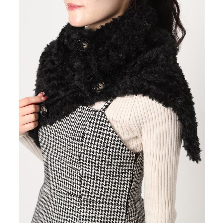 ボタン付シャギー2WAYスヌード | ESPERANZA | 詳細画像5 