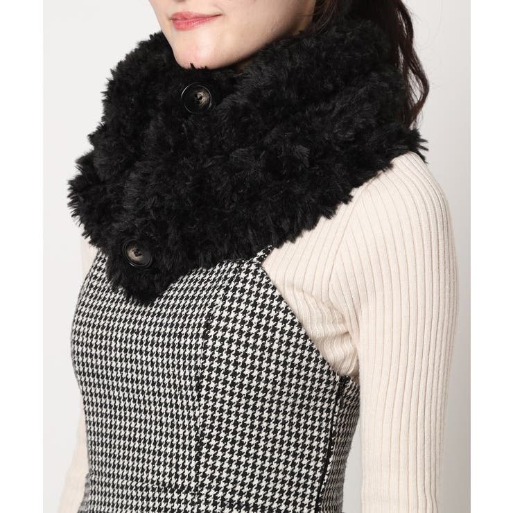 ボタン付シャギー2WAYスヌード | ESPERANZA | 詳細画像1 