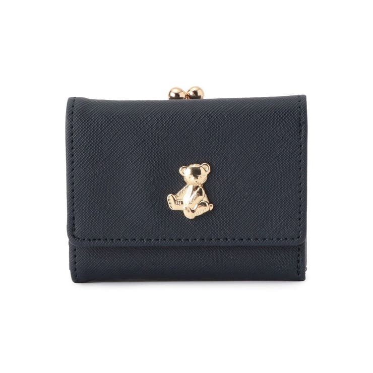 ブルー(093) | くまちゃんがま口三つ折り財布 | ESPERANZA