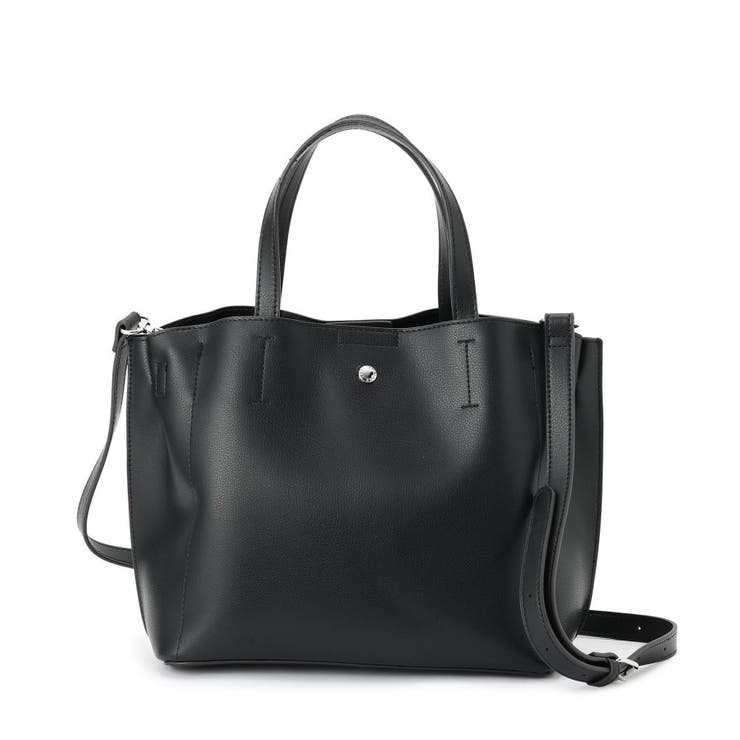 ブラック(019) | かるいかばんPU 2WAYトート | ESPERANZA