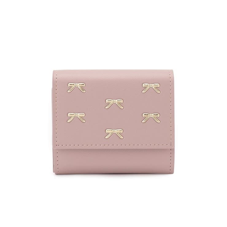 ピンク(072) | リボン三つ折り財布 | ESPERANZA