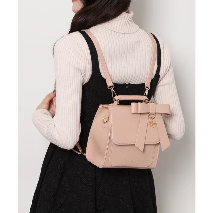 ピンク(072) | 3WAYリボンチャームリュック | ESPERANZA