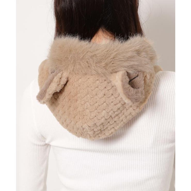 キャメルブラウン(041) | ネコミミファー2WAYティペット | ESPERANZA