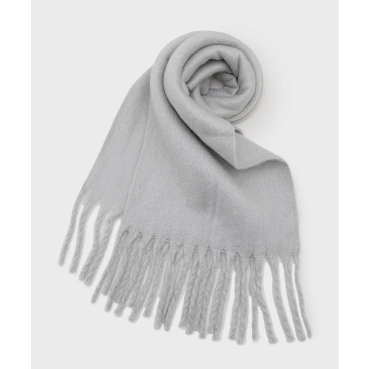 グレー(012) | 厚手起毛無地ストール | ESPERANZA