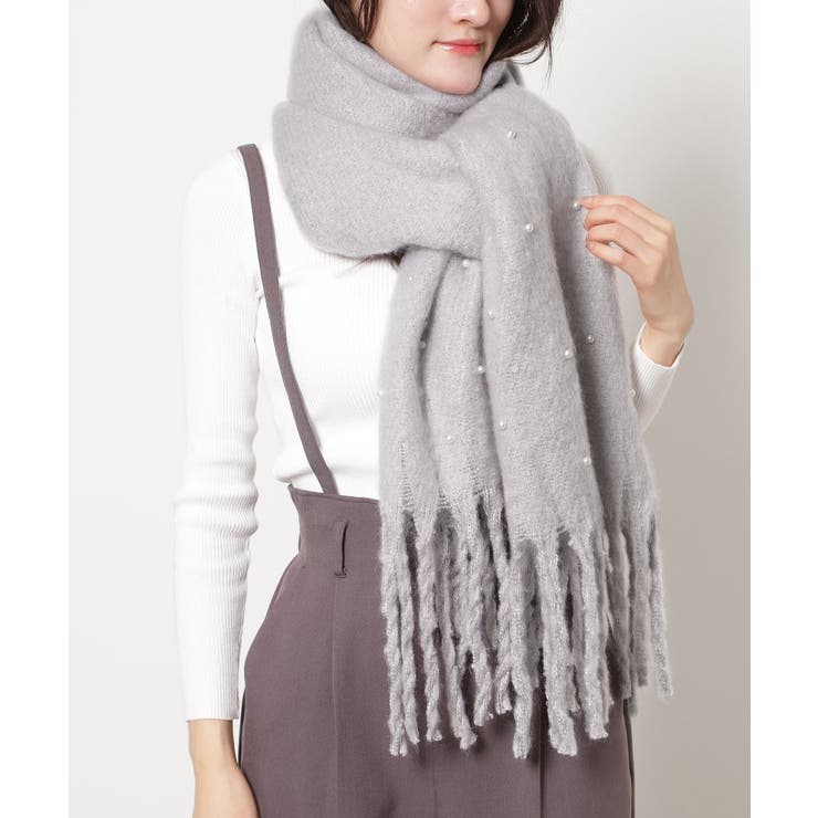 フェイクパール使いストール | ESPERANZA | 詳細画像5 