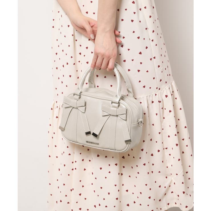 アイボリー(083) | フロントリボン2WAY ミニボストン | ESPERANZA