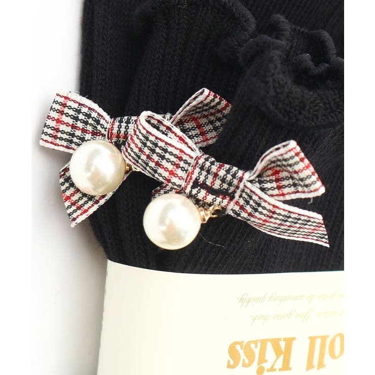 13色展開リボン付きメローリブクルーソックス 靴下 | ESPERANZA | 詳細画像2 