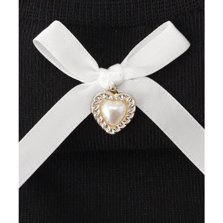 サテンリボン×ハートパーツ付きソックス | ESPERANZA | 詳細画像5 