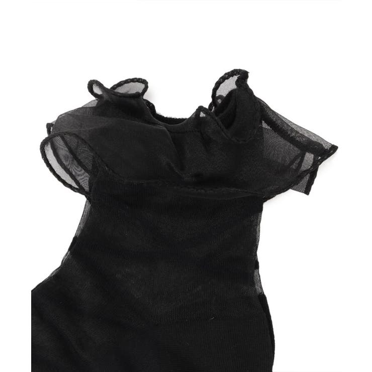 シースルーオーガンジーフリルレースアップ柄靴下 | ESPERANZA | 詳細画像2 