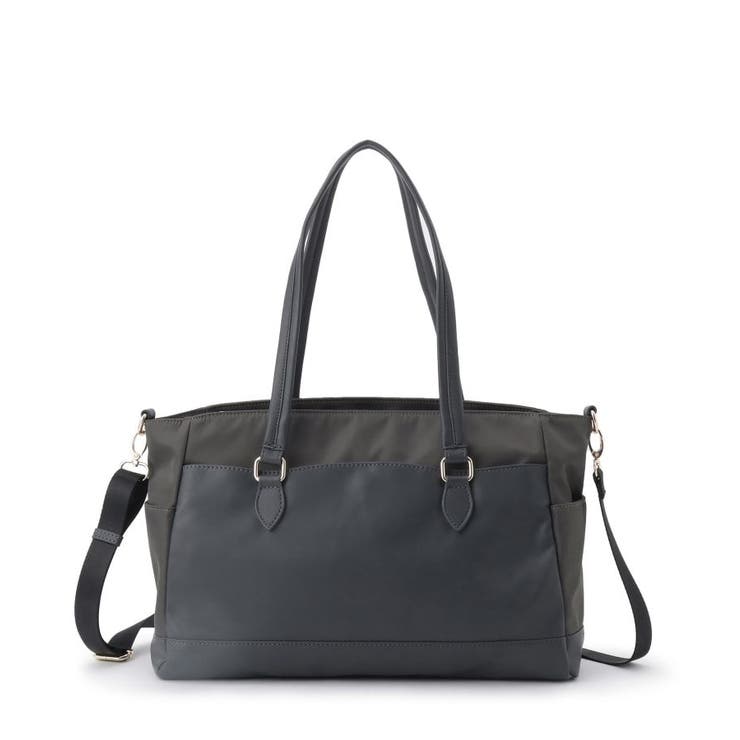 チャコールグレー(014) | 【2WAY／9ポケット】人間工学コンビA4トート | ITS'DEMO