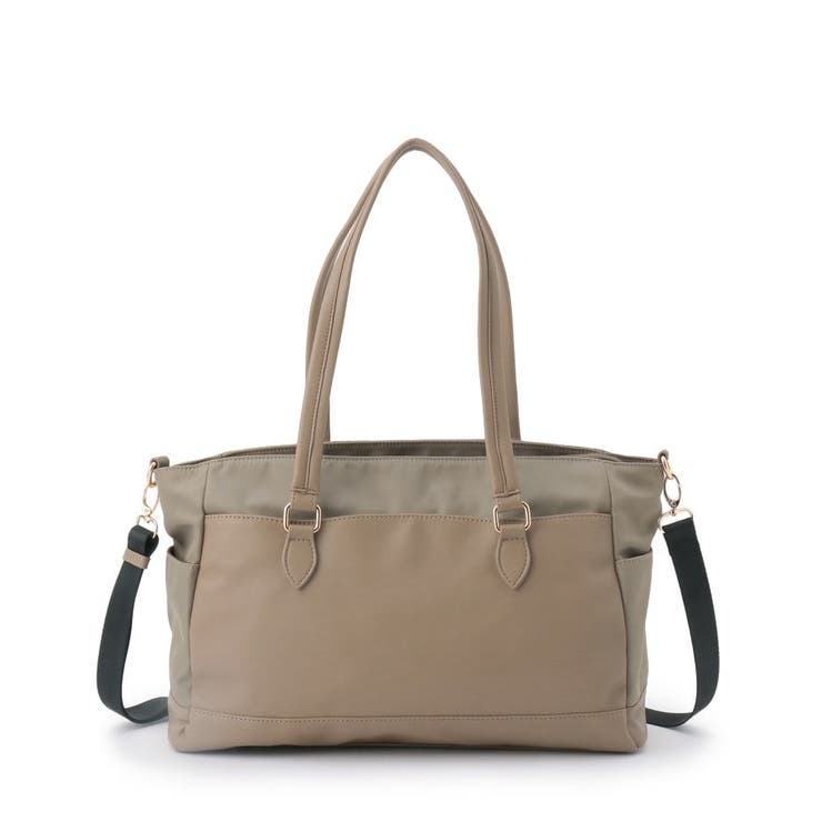 ブラウン(040) | 【2WAY／9ポケット】人間工学コンビA4トート | ITS'DEMO