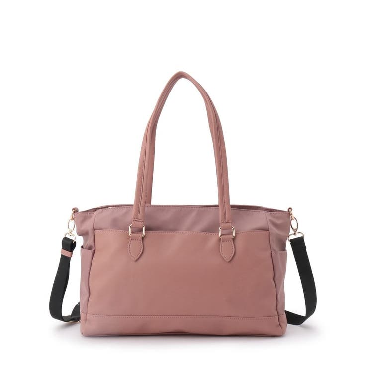 ピンク(072) | 【2WAY／9ポケット】人間工学コンビA4トート | ITS'DEMO