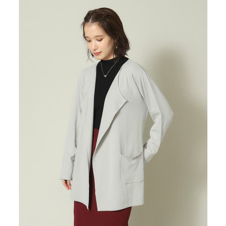 【アンチピリング／薄手／手洗い可】着流しカーディガン | ITS'DEMO | 詳細画像2 