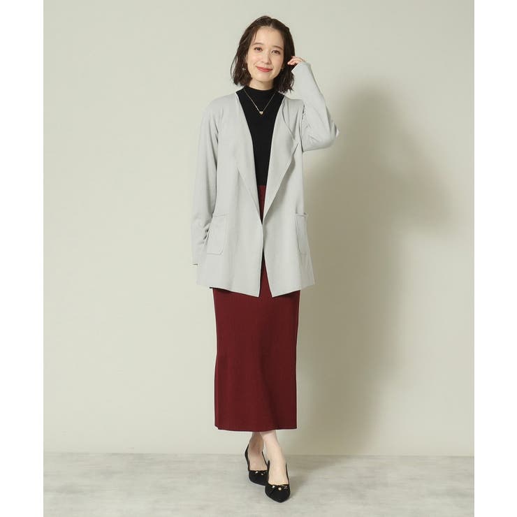 【アンチピリング／薄手／手洗い可】着流しカーディガン | ITS'DEMO | 詳細画像4 