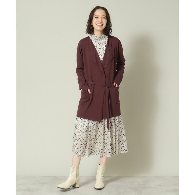 【アンチピリング／薄手／手洗い可】着流しカーディガン | ITS'DEMO | 詳細画像8 