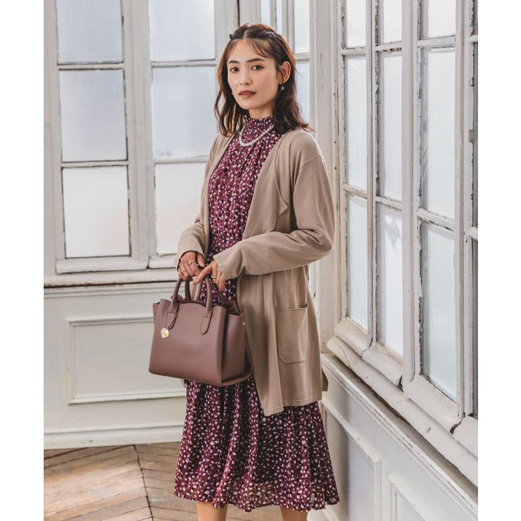 ベージュ(052) | 【アンチピリング／薄手／手洗い可】着流しカーディガン | ITS'DEMO