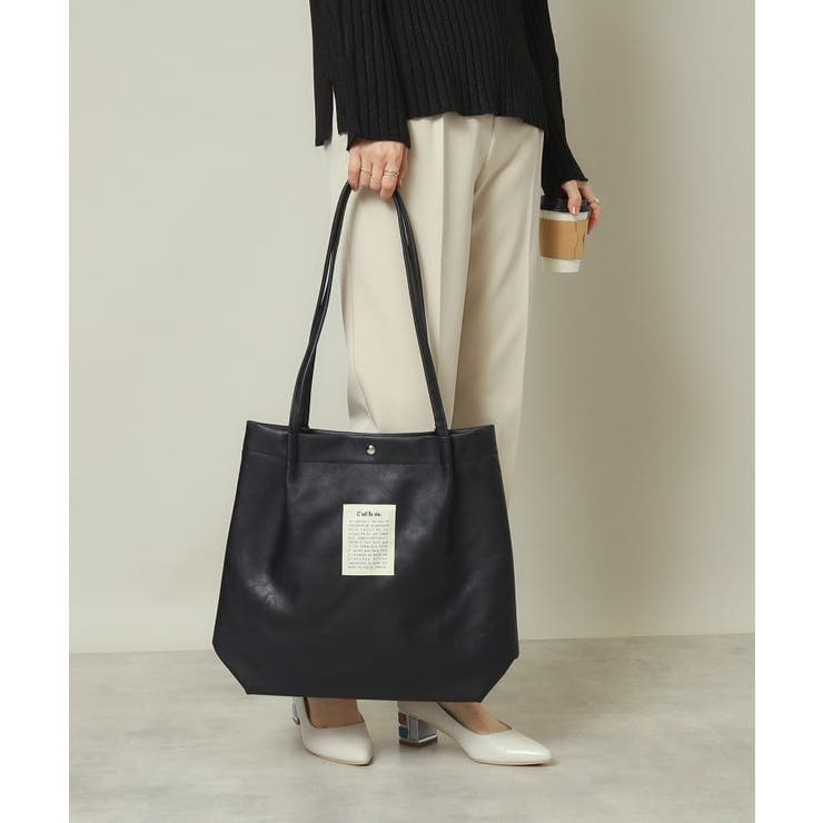 【A4対応】合皮ハンドルタックトート | ITS'DEMO | 詳細画像3 