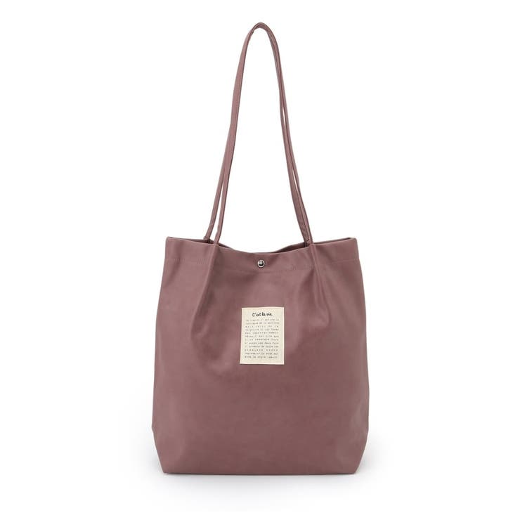 ピンク(074) | 【A4対応】合皮ハンドルタックトート | ITS'DEMO