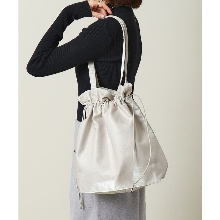 シルバー(006) | 【A4対応】シャイニー巾着トート | ITS'DEMO