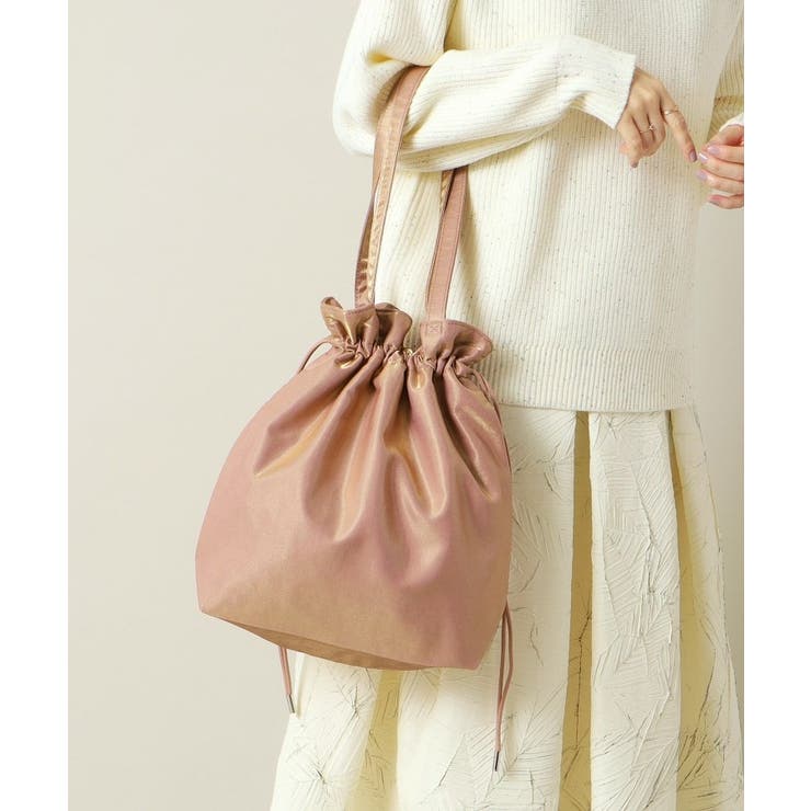 ピンク(072) | 【A4対応】シャイニー巾着トート | ITS'DEMO