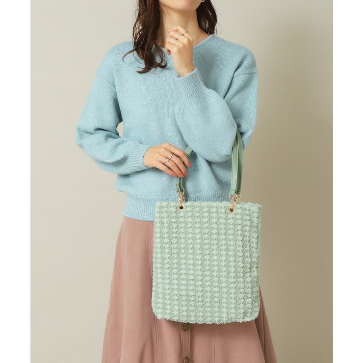 グリーン(022) | 【ハンドル着脱可】合皮ハンドルボアトート | ITS'DEMO