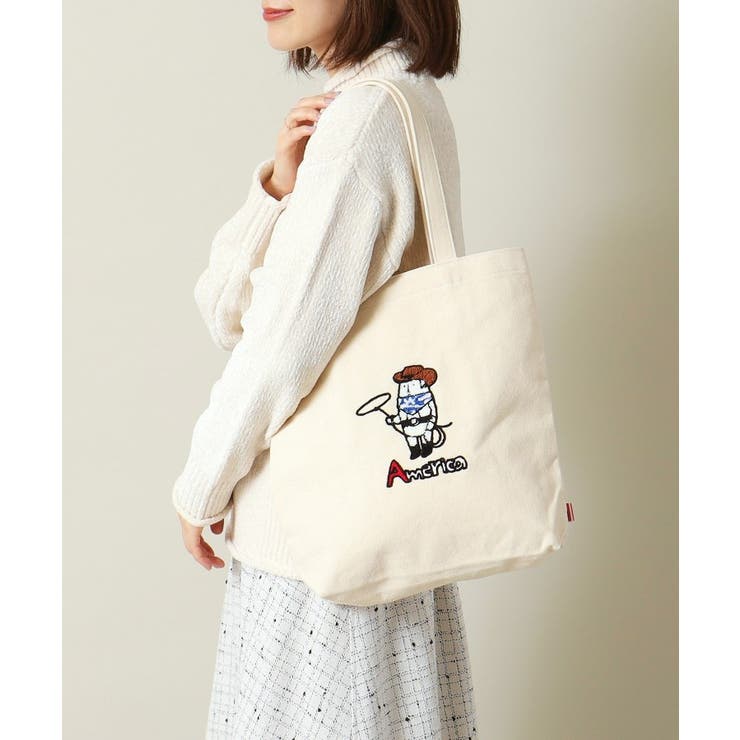 世界の人A4トート | ITS'DEMO | 詳細画像5 