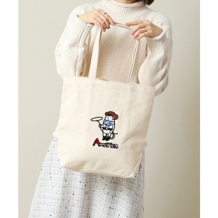 アイボリー(404) | 世界の人A4トート | ITS'DEMO