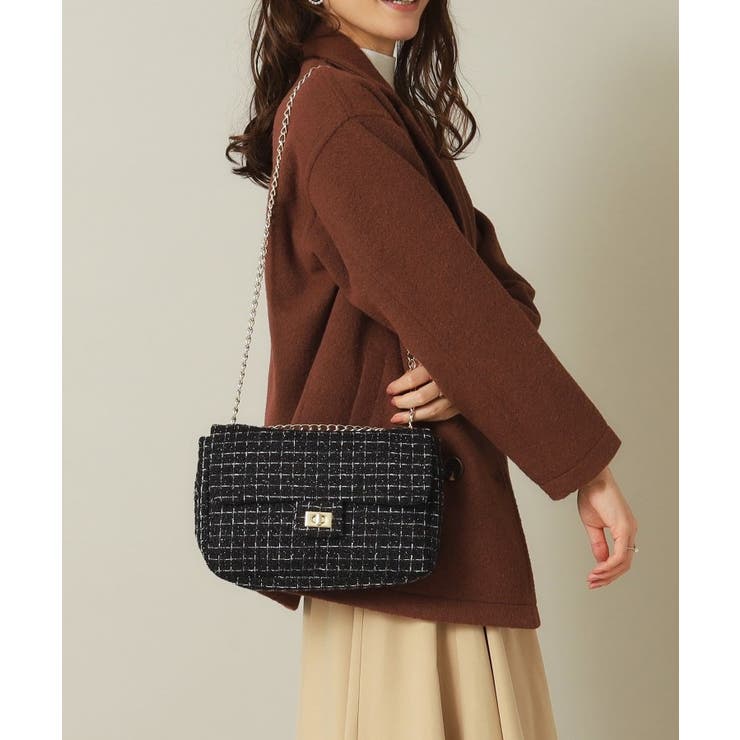 ブラック(419) | ツイードミニショルダー | ITS'DEMO