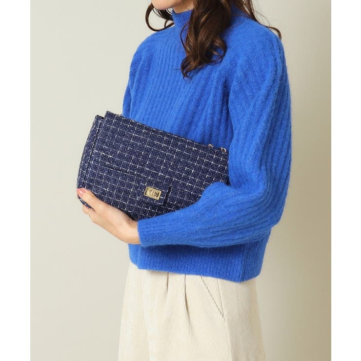 ネイビー(494) | ツイードミニショルダー | ITS'DEMO