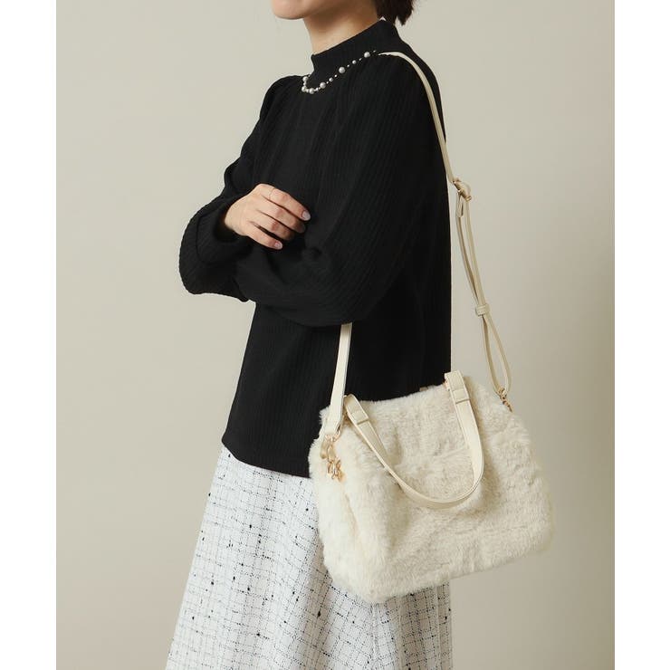 【2WAY】両あおりフェイクファートート | ITS'DEMO | 詳細画像6 